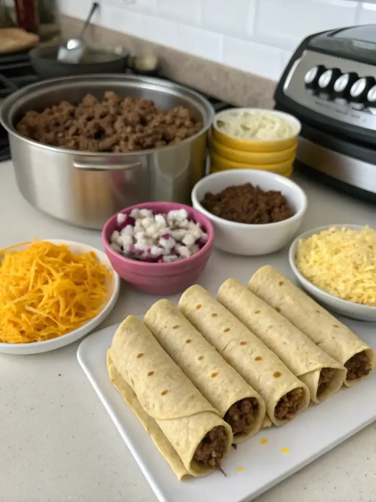 beef taquitos air fryer ingredieants